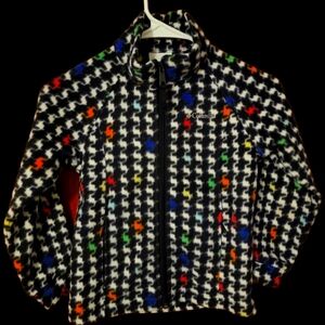 Columbia zip front sweater